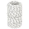 vidaXL Corde de bateau tress&eacute; Blanc 2 mmx50 m Polyester