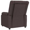 vidaXL Fauteuil inclinable Marron fonc&eacute; 82 x 93 x 96 cm tissu