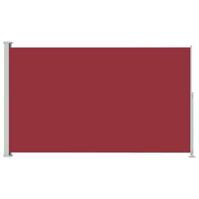 vidaXL Auvent latéral rétractable de patio 180x300 cm Rouge