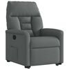 vidaXL Fauteuil inclinable Gris fonc&eacute; Tissu