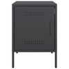 vidaXL Tables de chevet 2 pcs noir 36x39x50,5 cm acier