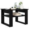 vidaXL Table basse Ch&ecirc;ne noir 64 x 54 x 44 cm Bois d'ing&eacute;nierie