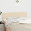 vidaXL T&ecirc;tes de lit Cr&egrave;me 144x5x78/88 cm Tissu