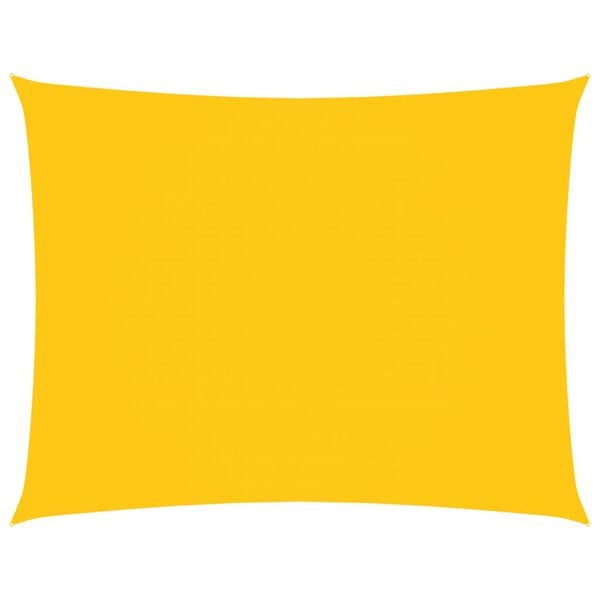 vidaXL Voile de parasol tissu oxford rectangulaire 3,5x4,5 m jaune