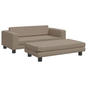 vidaXL Lit pour chien avec extension cappuccino 100x50x30cm similicuir