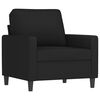vidaXL Fauteuil Noir 60 cm Velours