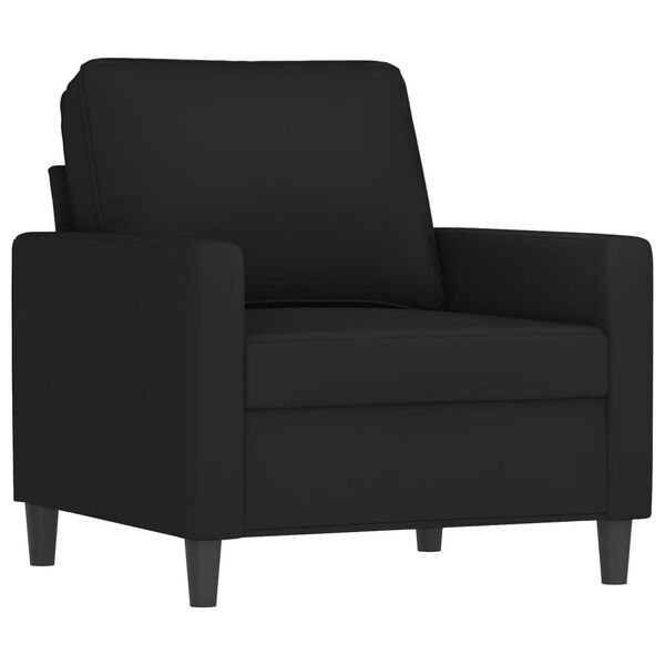 vidaXL Fauteuil Noir 60 cm Velours