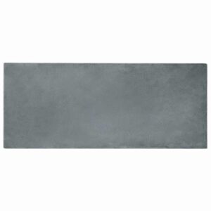 vidaXL Tapis en Fourrure Synthétique de Lapin Anthracite 80 x 200 cm