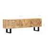 vidaXL Meuble TV 140x30x45 cm Bois de manguier massif