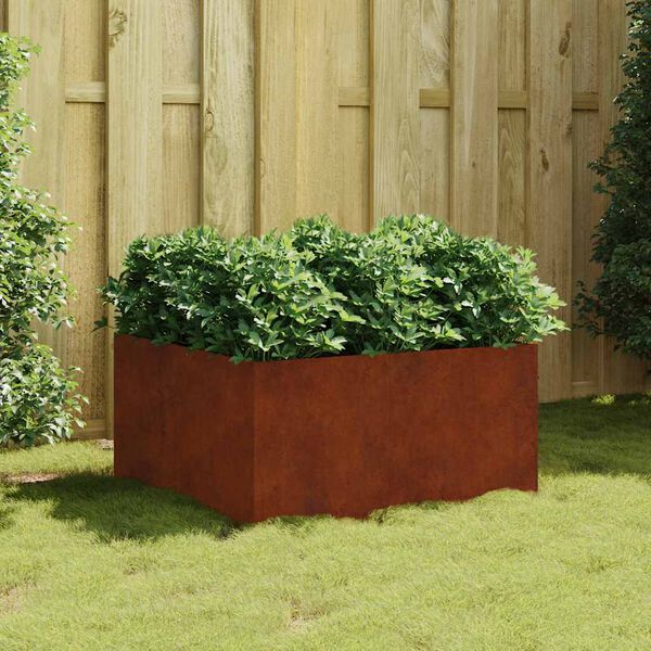 vidaXL Jardini&egrave;re 80x80x40 cm acier corten