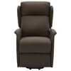 vidaXL Fauteuil de massage Marron foncé Tissu