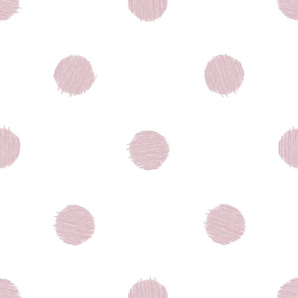 Noordwand Papier peint Urban Friends & Coffee Dots Blanc et rose