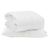 vidaXL Duvet d'&eacute;t&eacute; simple avec oreiller 2 pc Blanc Microfibre