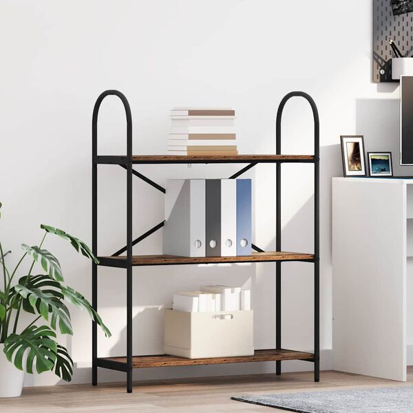 vidaXL &Eacute;tag&egrave;re Bois ancien 80 x 30 x 109 cm Bois d'ing&eacute;nierie