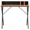 vidaXL Bureau Noir et marron 80x50x84 cm
