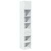 vidaXL Armoire de rangement mince blanc 40x42,5x225 cm