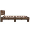vidaXL Cadre de lit sans matelas ch&ecirc;ne marron 200x200 cm