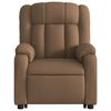 vidaXL Fauteuil inclinable de massage électrique Marron Tissu