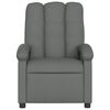 vidaXL Fauteuil inclinable en tissu gris foncé