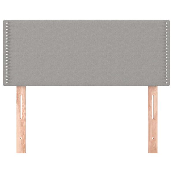 vidaXL T&ecirc;te de lit Gris clair 80x5x78/88 cm Tissu