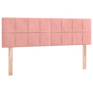vidaXL T&ecirc;tes de lit Rose 144 x 5 x 78/88 cm Velours