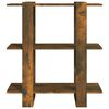 vidaXL Biblioth&egrave;que/S&eacute;parateur de pi&egrave;ce Ch&ecirc;ne fum&eacute; 80x30x87 cm