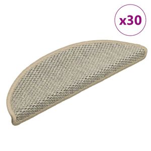 vidaXL Tapis d'escalier autocollants 30 pcs 56x17x3 cm vert clair