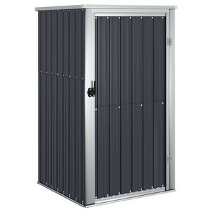 vidaXL Abri &agrave; outils de jardin anthracite 88x89x161 cm acier galvanis&eacute;