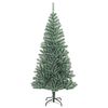 vidaXL Sapin de No&euml;l artificiel 300 LED&boules&neige floqu&eacute;e 240 cm