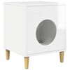 vidaXL Maison pour chat Blanc Brillant 42,5 x 40 x 53 cm