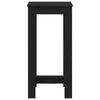 vidaXL Table de bar Ch&ecirc;ne noir 51 x 50 x 103,5 cm Bois d'ing&eacute;nierie