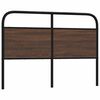vidaXL T&ecirc;te de lit ch&ecirc;ne marron 140 cm acier et bois d'ing&eacute;nierie