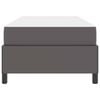 vidaXL Cadre de lit avec matelas Gris 80 x 200 cm tissu