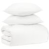 vidaXL Ensemble de couette d'hiver 3 pc Blanc Fibre de bambou