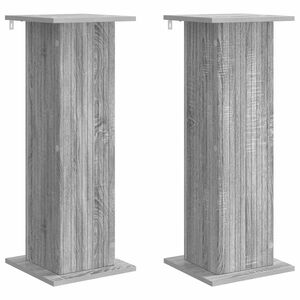 vidaXL Support de Plante 2 pcs Sonoma gris 30,5 x 30 x 80,5 cm