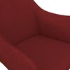 vidaXL Chaises pivotantes &agrave; manger lot de 4 Rouge bordeaux Tissu