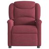 vidaXL Fauteuil inclinable &eacute;lectrique Rouge bordeaux Tissu