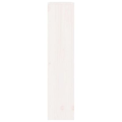 vidaXL Cache-radiateur Blanc 79,5x19x84 cm Bois massif de pin