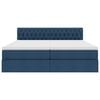 vidaXL Lit de Rangement Bleu 180 x 200 cm Cuir synth&eacute;tique