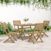 vidaXL Ensemble &agrave; manger de jardin 5 pcs Bois d'acacia solide