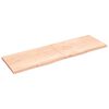 vidaXL Étagère murale 200x60x(2-4) cm bois de chêne massif non traité