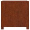 vidaXL Jardini&egrave;re avec pieds Rouill&eacute; 50x50x50 cm Acier corten