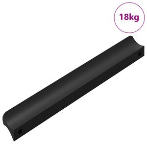 vidaXL Poign&eacute;e 973 pcs Noir 106 x 7,4 x 15,5 mm Aluminium