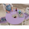 KidKraft Table de rangement et chaises enfant Ronde Lavande et blanc