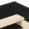 vidaXL Cadre de lit sans matelas noir 120x200 cm