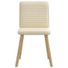 vidaXL Chaises &agrave; manger lot de 6 cr&egrave;me tissu