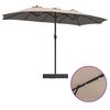 vidaXL Parasol de jardin Taupe 385 x 209 x 244 cm Polyester