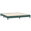 vidaXL Sommier &agrave; lattes de lit et matelas vert fonc&eacute; 180x220cm velours