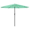 vidaXL Parasol de jardin avec m&acirc;t en acier vert 324x324x247 cm