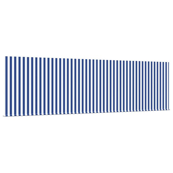 vidaXL Auvent R&eacute;tractable Bleu et Blanc 400 &times; 300 cm
